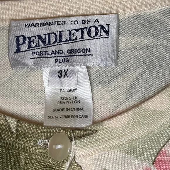Pendleton Floral Sweater Cardigan - Picture 5 of 9